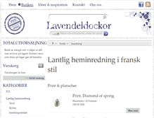 Tablet Screenshot of lavendeldockor.se